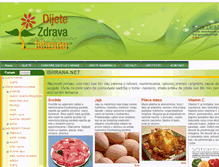 Tablet Screenshot of ishrana.net